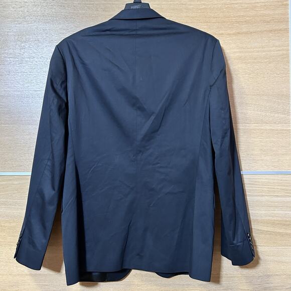 Express Men's Sz 42R lined 2 Button Cotton Black Blazer Sport Coat Jacket - Picture 4 of 7